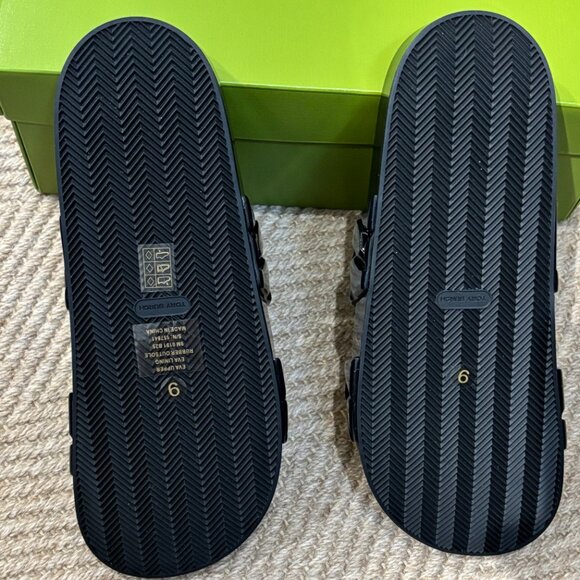 Tory Burch Women Adrien Jelly Lightweight Flat Slide Sandals - Picture 6 of 14